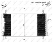 35624 Kondenzátor, klimatizace EASY FIT NRF