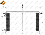 35636 Kondenzátor, klimatizace EASY FIT NRF