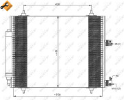 35669 Kondenzátor, klimatizace EASY FIT NRF