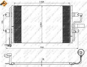 35733 Kondenzátor, klimatizace EASY FIT NRF