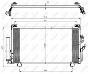 35755 Kondenzátor, klimatizace EASY FIT NRF