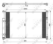 35769 Kondenzátor, klimatizace EASY FIT NRF