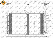 35797 Kondenzátor, klimatizace EASY FIT NRF