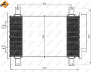 35840 Kondenzátor, klimatizace EASY FIT NRF