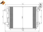 35848 Kondenzátor, klimatizace EASY FIT NRF