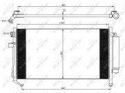 35869 Kondenzátor, klimatizace EASY FIT NRF