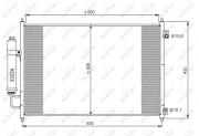 35873 Kondenzátor, klimatizace EASY FIT NRF