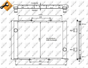 35887 Kondenzátor, klimatizace EASY FIT NRF