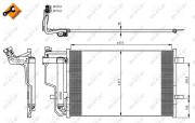 35922 Kondenzátor, klimatizace EASY FIT NRF