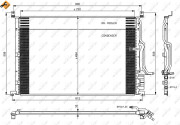 35923 Kondenzátor, klimatizace EASY FIT NRF