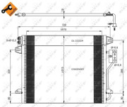 35928 Kondenzátor, klimatizace EASY FIT NRF