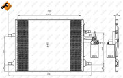 35930 Kondenzátor, klimatizace EASY FIT NRF