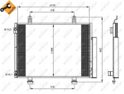 35944 Kondenzátor, klimatizace EASY FIT NRF