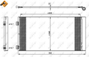 35961 NRF kondenzátor klimatizácie 35961 NRF