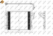 35986 Kondenzátor, klimatizace EASY FIT NRF