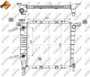 50379 Chladič, chlazení motoru EASY FIT NRF