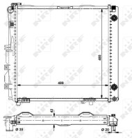 504258 Chladič, chlazení motoru EASY FIT NRF