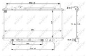 53519 Chladič, chlazení motoru EASY FIT NRF