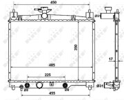 53599 Chladič, chlazení motoru EASY FIT NRF