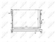 53721 Chladič, chlazení motoru EASY FIT NRF