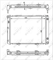 53866 Chladič, chlazení motoru EASY FIT NRF