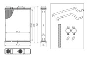 54434 Výměník tepla, vnitřní vytápění EASY FIT NRF