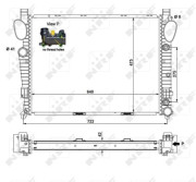 55325 Chladič, chlazení motoru EASY FIT NRF