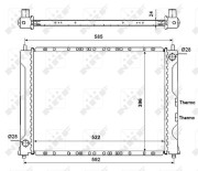 55425 Chladič, chlazení motoru EASY FIT NRF