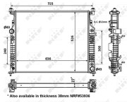 56074 Chladič, chlazení motoru EASY FIT NRF