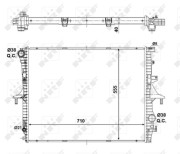 56124 Chladič, chlazení motoru EASY FIT NRF