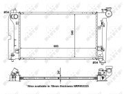 56150 Chladič, chlazení motoru EASY FIT NRF