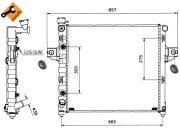 58112 Chladič, chlazení motoru EASY FIT NRF