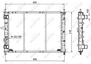 58122 Chladič, chlazení motoru EASY FIT NRF