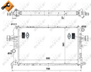 58344 Chladič, chlazení motoru EASY FIT NRF