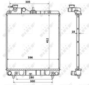 58354 Chladič, chlazení motoru EASY FIT NRF