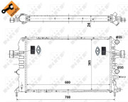 58355 Chladič, chlazení motoru EASY FIT NRF