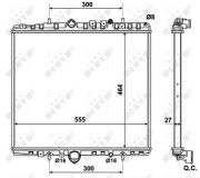 58373 Chladič, chlazení motoru EASY FIT NRF