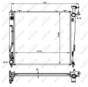 59201 Chladič, chlazení motoru EASY FIT NRF