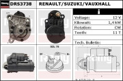 DRS3738 Startér Remy Remanufactured REMY