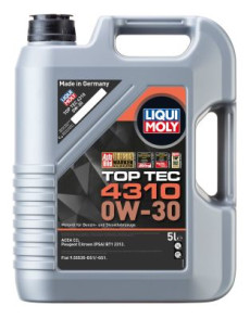 2362 LIQUI MOLY GmbH 2362 Motorový olej top tec 4310 0w-30 LIQUI MOLY