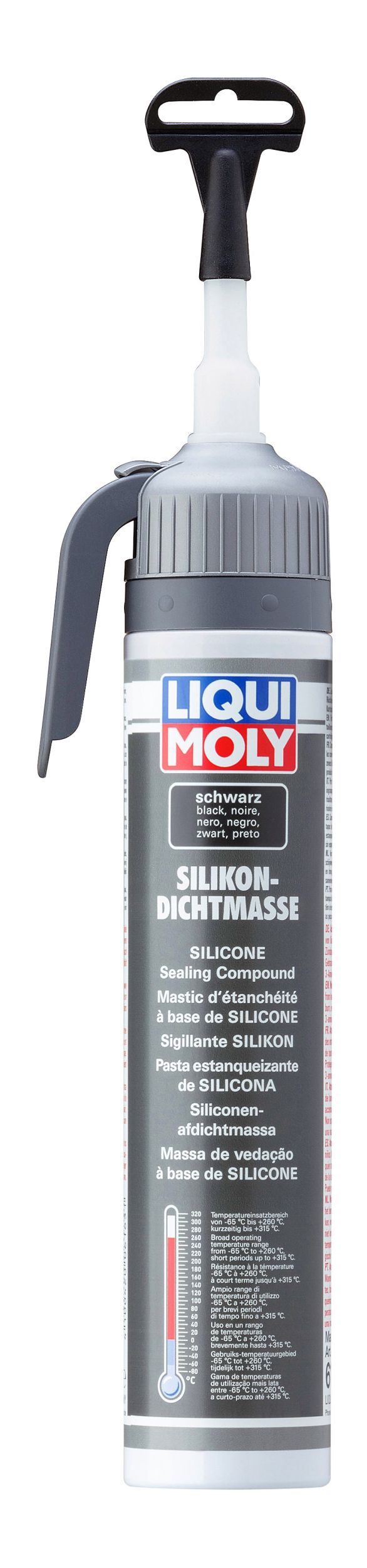 6185 LIQUI MOLY Tesniaci silikón čierny 200 ml 6185 LIQUI MOLY