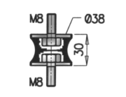 21822 Drzak, vyfukovy system DINEX