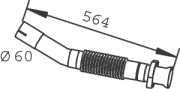 53108 DINEX výfukové potrubie 53108 DINEX