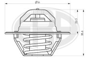 350103 Termostat, chladivo OEM ERA