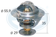 350120 Termostat, chladivo OEM ERA