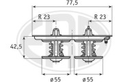 350133 Termostat, chladivo ERA