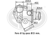 350261 Termostat, chladivo OEM ERA