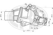 350271 Termostat, chladivo ERA