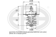 350294 Termostat, chladivo OEM ERA