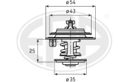 350310A Termostat, chladivo ERA